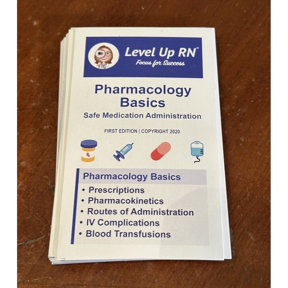 Level Up Rn Pharmacology Basics Flash Cards First Edition 2020